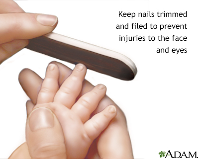 best way to cut infant fingernails
